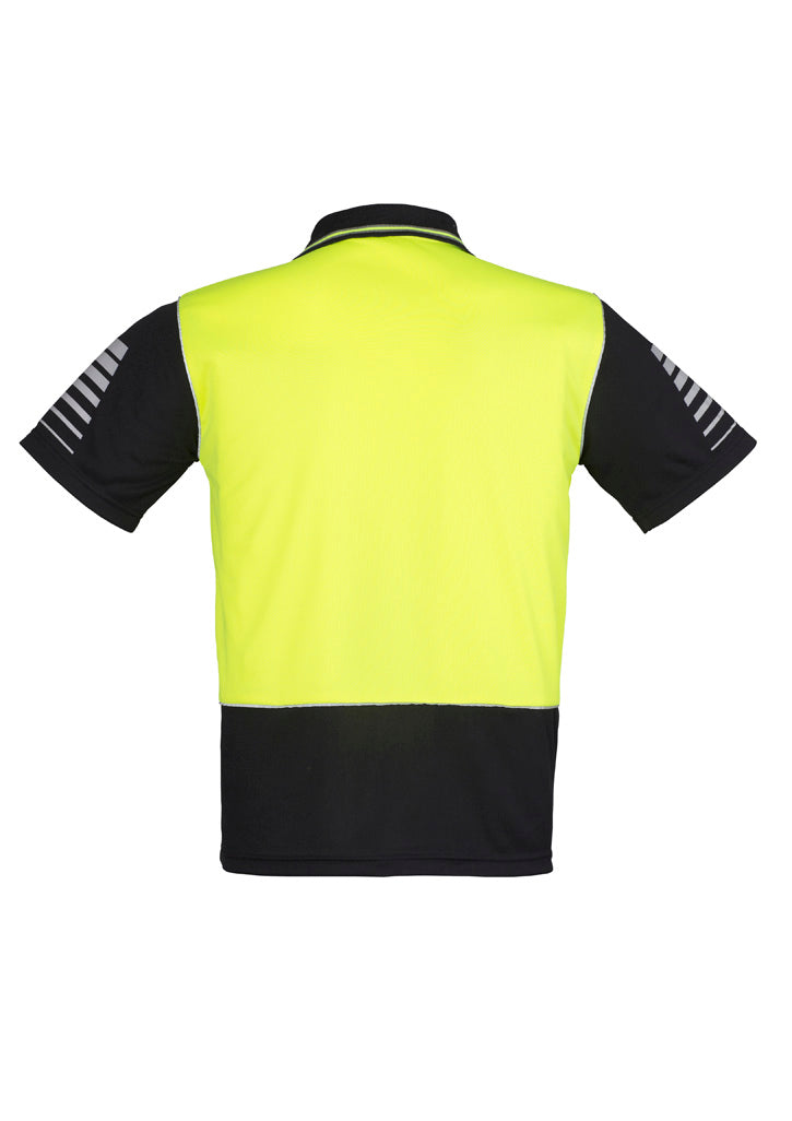 Mens Hi Vis Zone Short Sleeve Polo ZH236