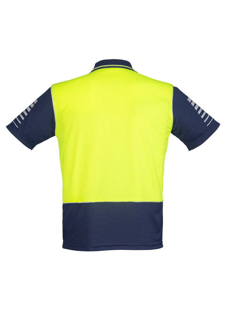 Mens Hi Vis Zone Short Sleeve Polo ZH236