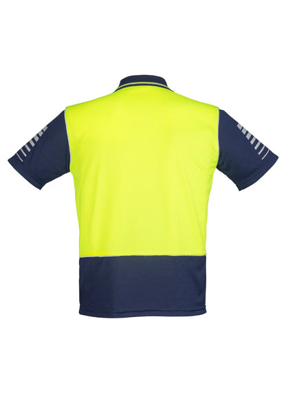 Mens Hi Vis Zone Short Sleeve Polo ZH236