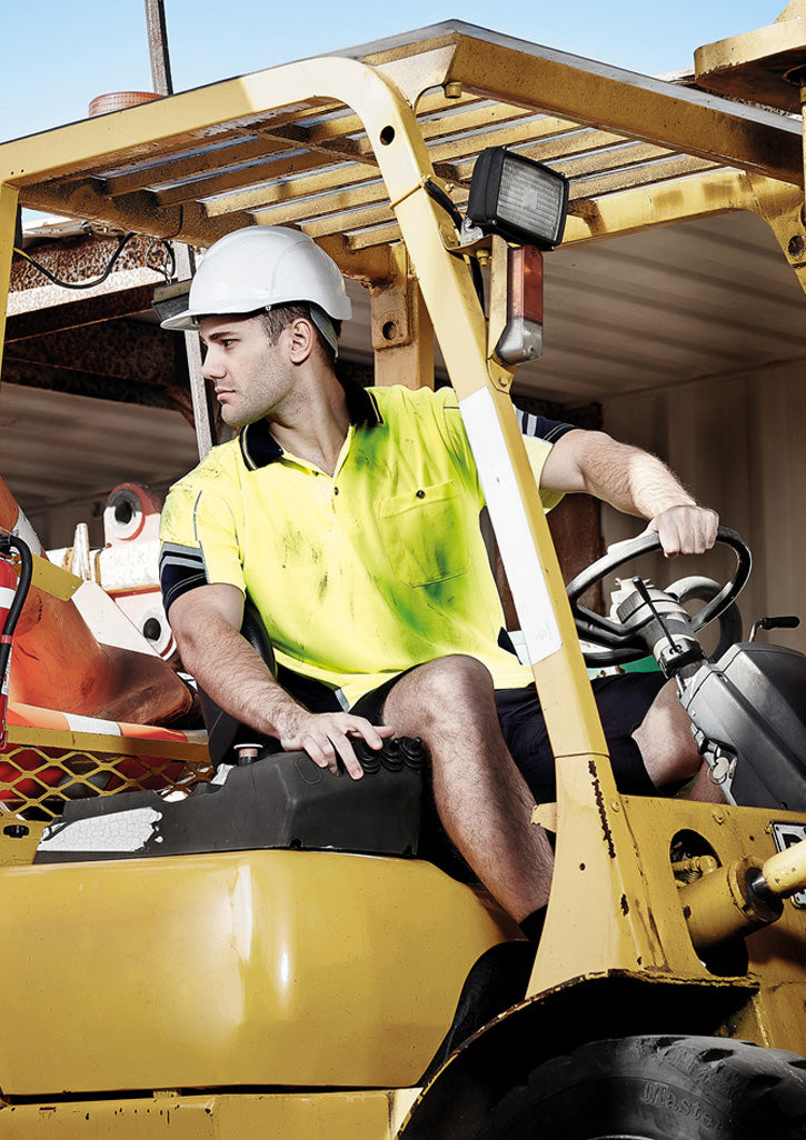 Mens Hi Vis Squad Short Sleeve Polo ZH237