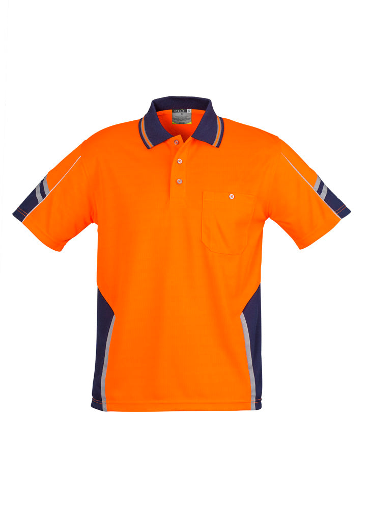 Mens Hi Vis Squad Short Sleeve Polo ZH237