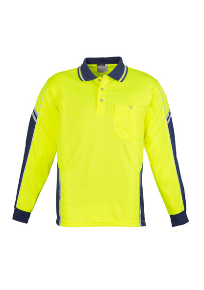 Mens Hi Vis Squad Long Sleeve Polo ZH238