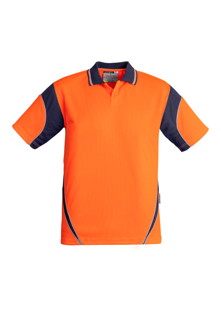 Mens Hi Vis Aztec Short Sleeve Polo ZH248