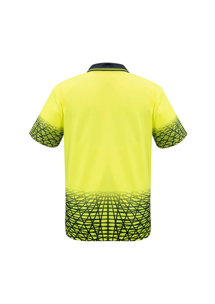Mens Hi Vis Tracks Short Sleeve Polo ZH300