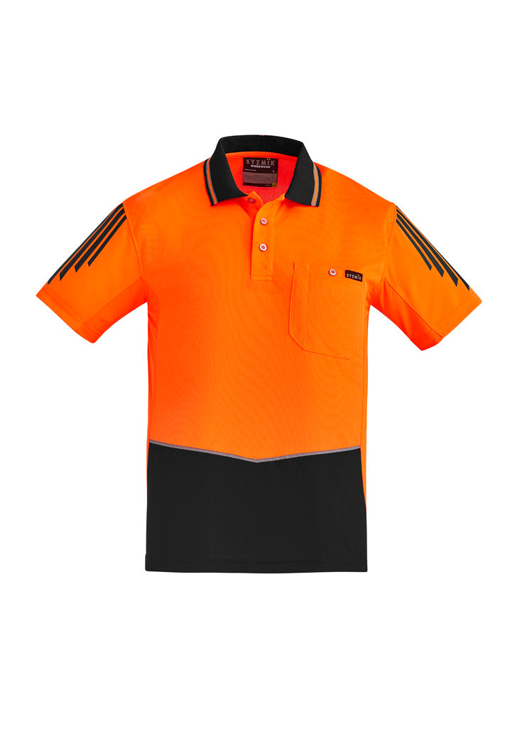 Mens Hi Vis Flux Short Sleeve Polo ZH315