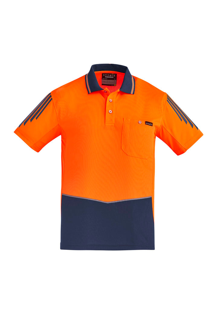 Mens Hi Vis Flux Short Sleeve Polo ZH315