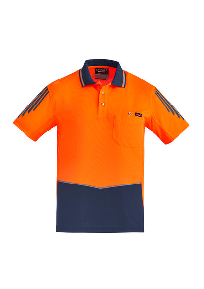 Mens Hi Vis Flux Short Sleeve Polo ZH315