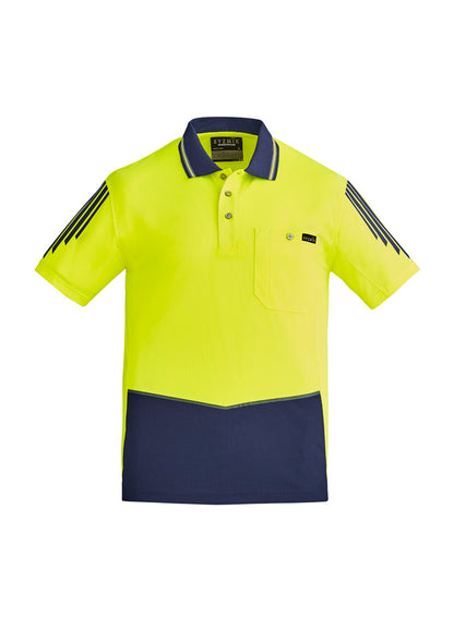 Mens Hi Vis Flux Short Sleeve Polo ZH315