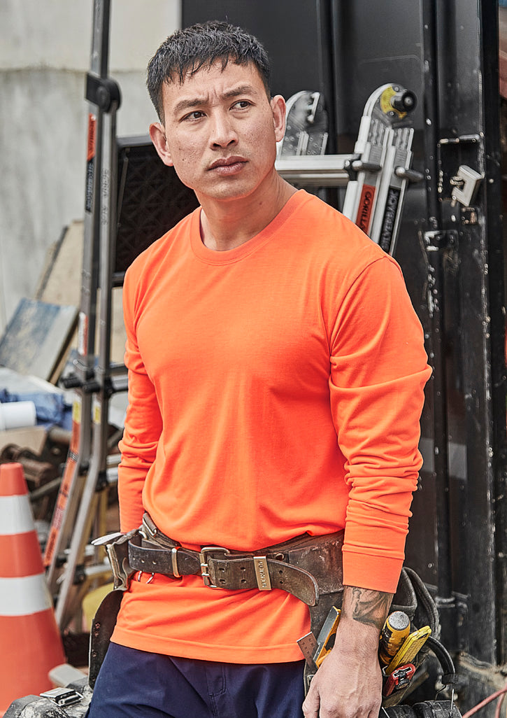 Mens Hi Vis Long Sleeve Tee ZH390