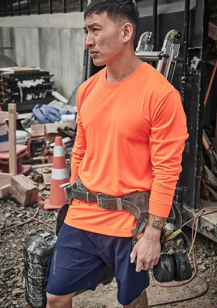Mens Hi Vis Long Sleeve Tee ZH390
