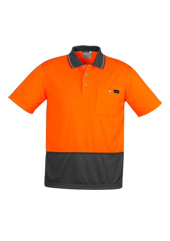 Mens Hi Vis Comfort Back Short Sleeve Polo ZH415