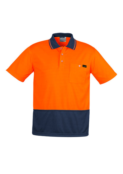 Mens Hi Vis Comfort Back Short Sleeve Polo ZH415
