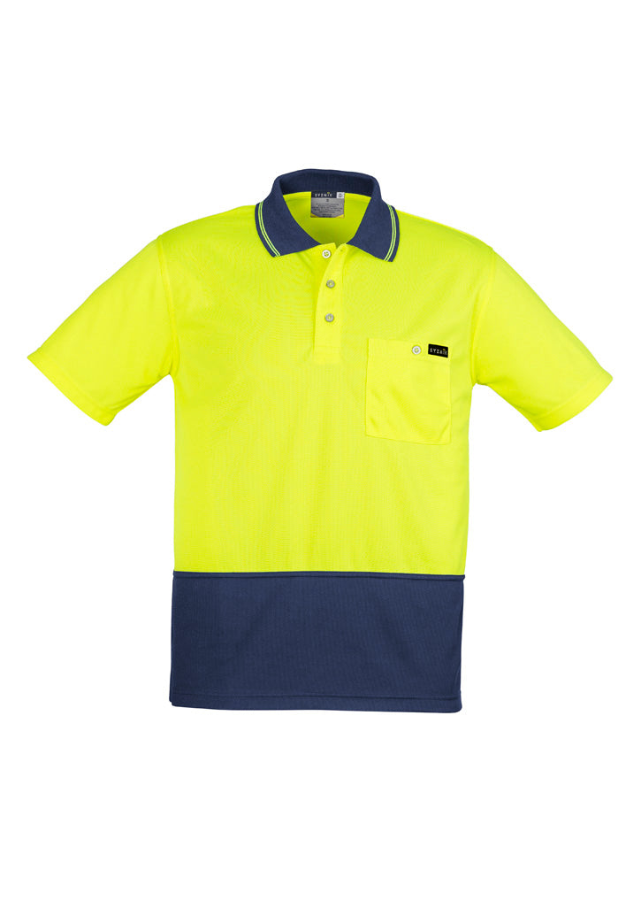 Mens Hi Vis Comfort Back Short Sleeve Polo ZH415
