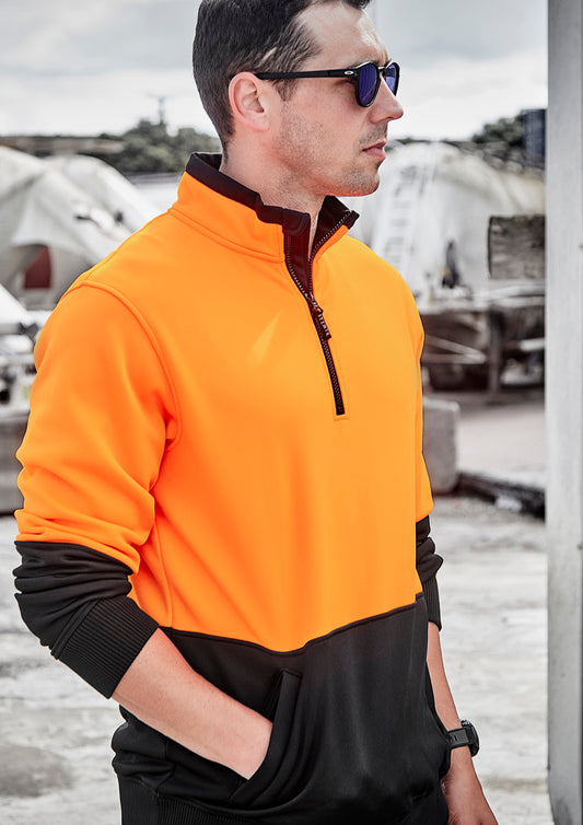 Unisex Hi Vis 1/2 Zip Pullover ZT476