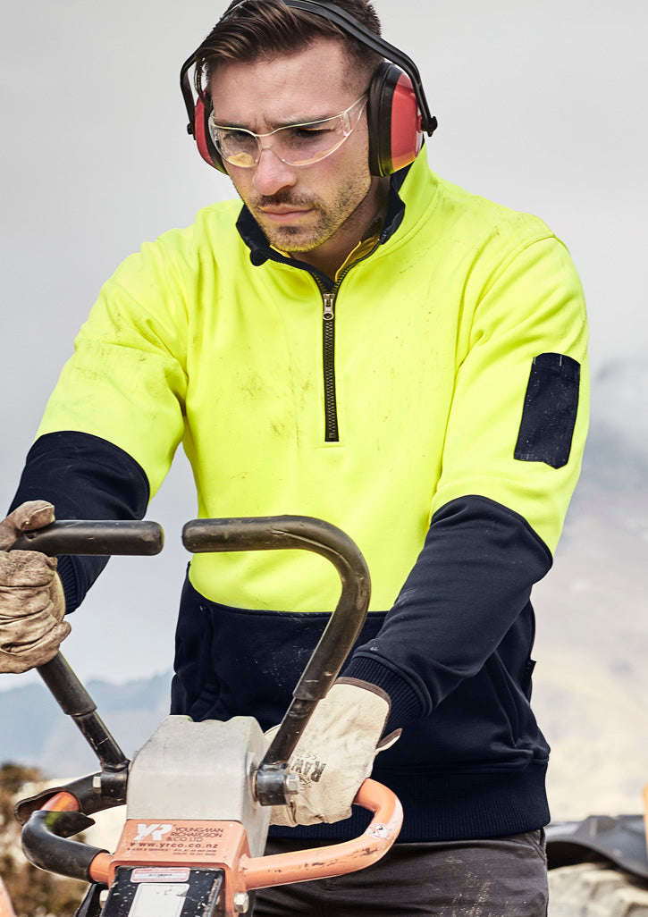 Unisex Hi Vis 1/2 Zip Pullover ZT476