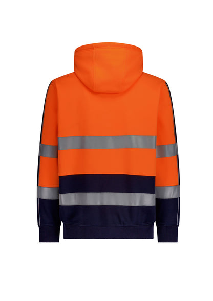 Unisex Hi Vis Full Zip Stretch Taped Hoodie ZT486