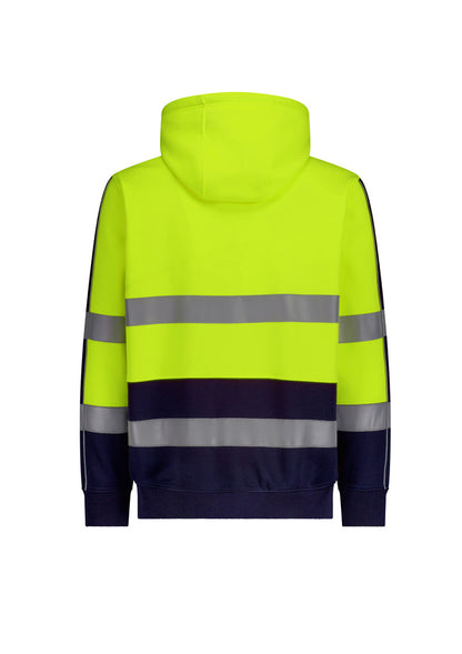 Unisex Hi Vis Full Zip Stretch Taped Hoodie ZT486