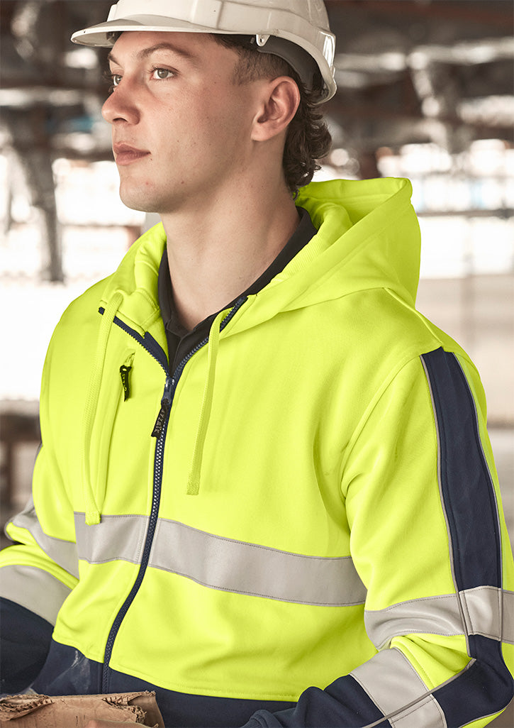Unisex Hi Vis Full Zip Stretch Taped Hoodie ZT486