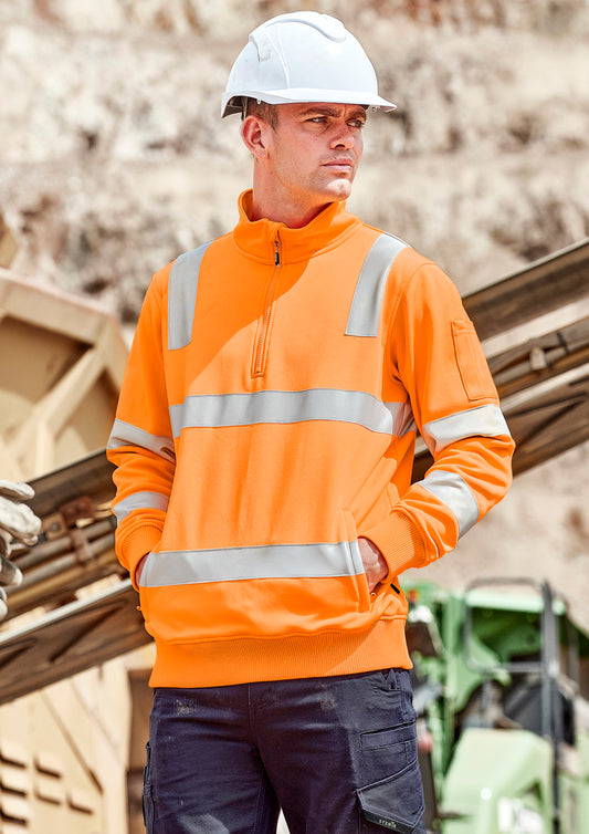 Unisex Hi Vis VIC Rail 1/4 Zip Pullover ZT640