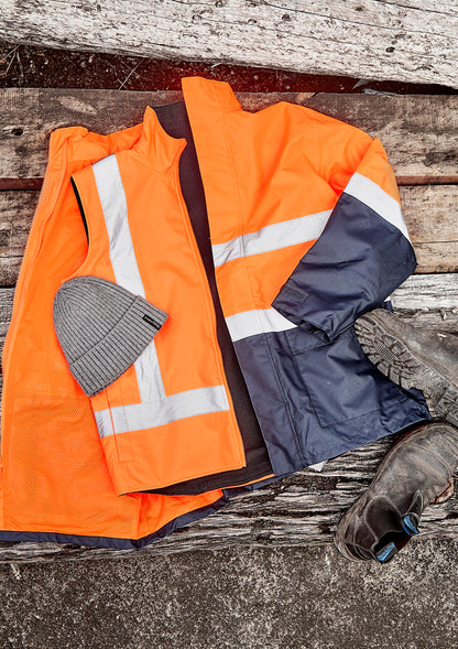 Unisex Hi Vis Waterproof Reversible Vest ZV228
