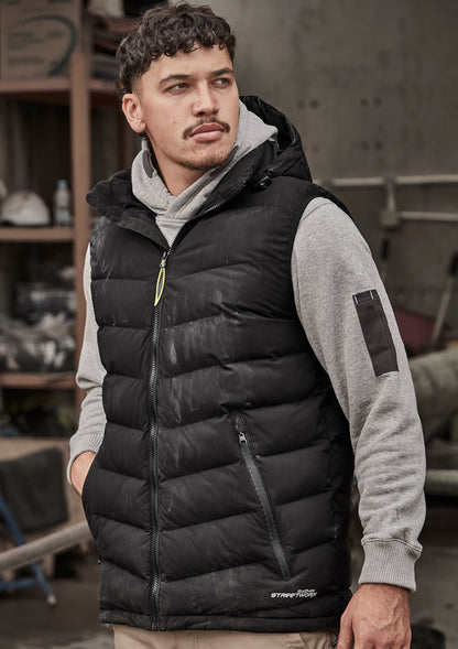 Unisex Streetworx Hooded Puffer Vest ZV245