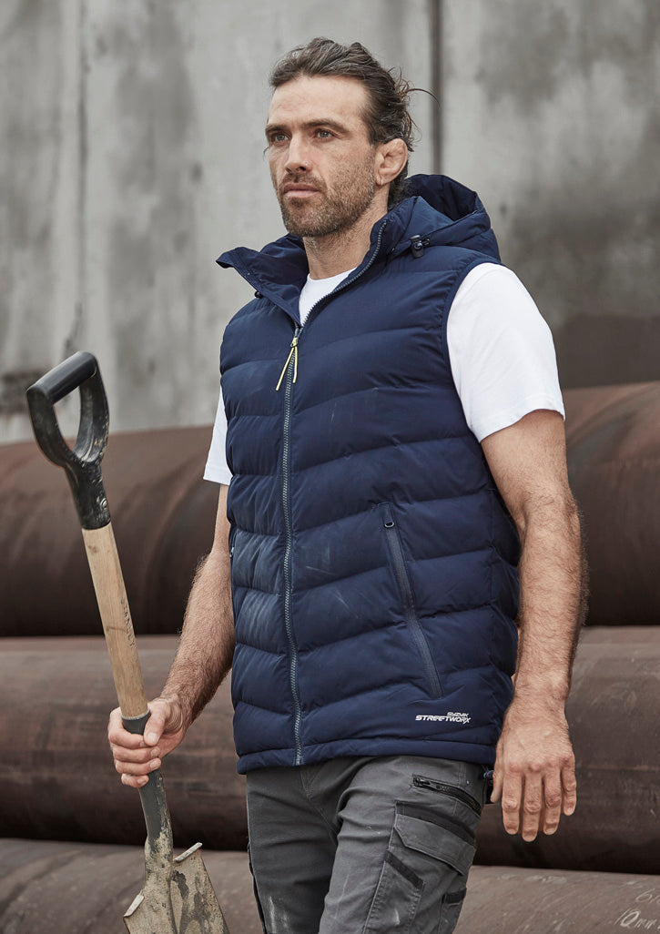 Unisex Streetworx Hooded Puffer Vest ZV245