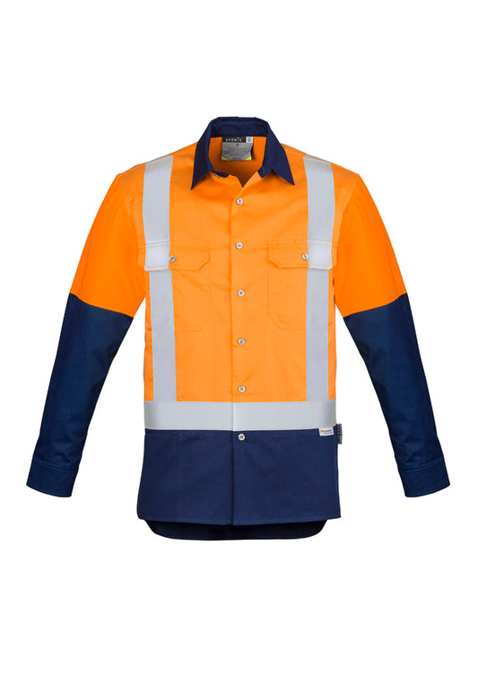 Mens Industrial Long Sleeve Shirt - Shoulder Taped ZW124