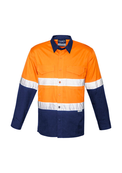Mens Rugged Cooling Hi Vis Taped Long Sleeve Shirt ZW129