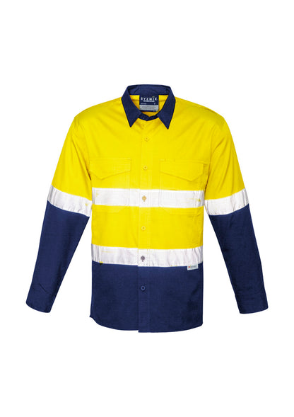 Mens Rugged Cooling Hi Vis Taped Long Sleeve Shirt ZW129