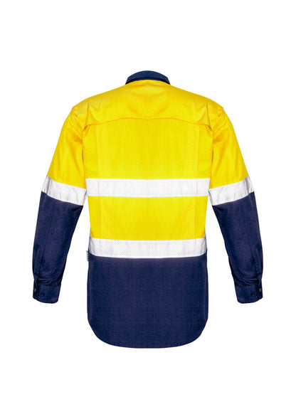 Mens Rugged Cooling Hi Vis Taped Long Sleeve Shirt ZW129