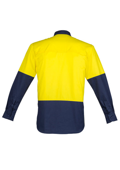 Mens Closed Front Long Sleeve Shirt ZW560