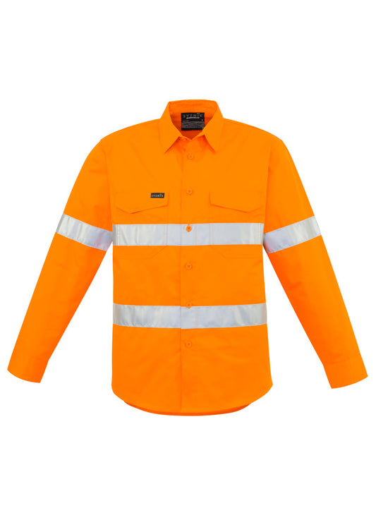 Mens Hi Vis Hoop Taped Long Sleeve Shirt ZW640
