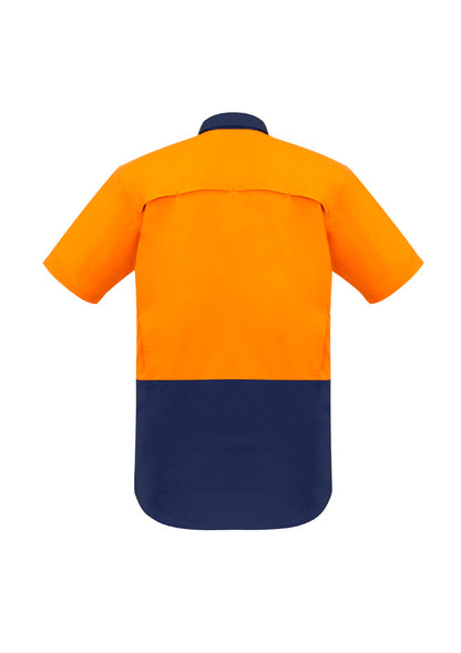 Mens Rugged Cooling Hi Vis Short Sleeve Shirt ZW815