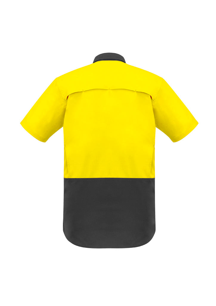 Mens Rugged Cooling Hi Vis Short Sleeve Shirt ZW815