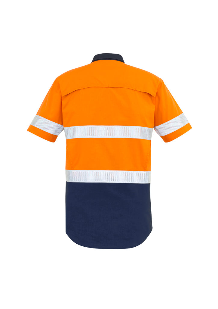 Mens Rugged Cooling Hi Vis Taped Short Sleeve Shirt ZW835