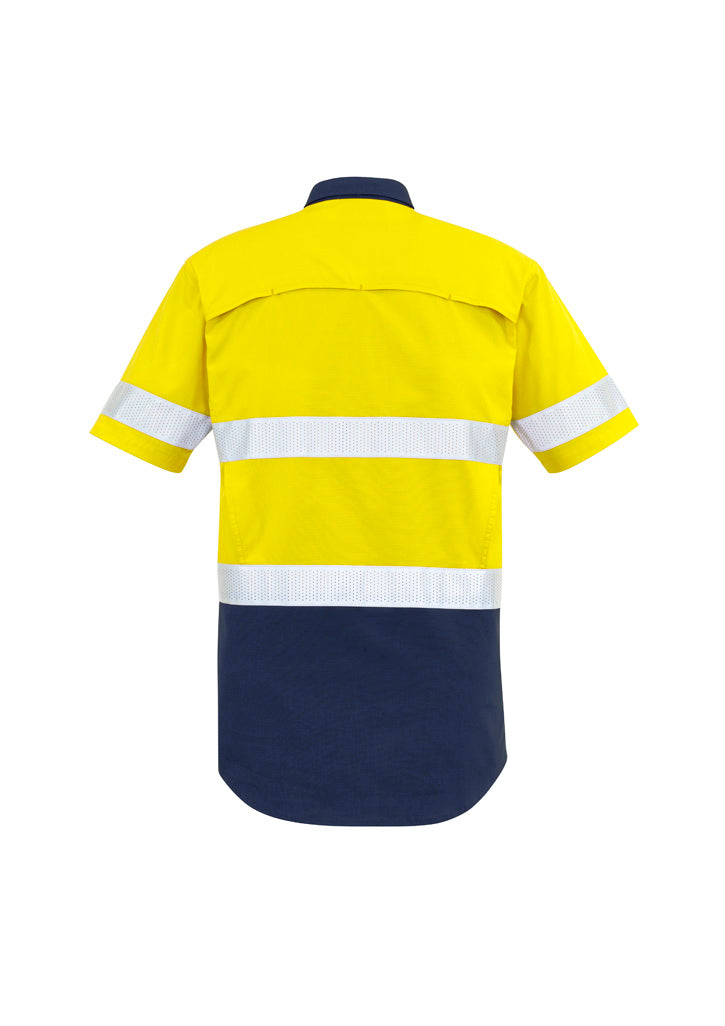 Mens Rugged Cooling Hi Vis Taped Short Sleeve Shirt ZW835