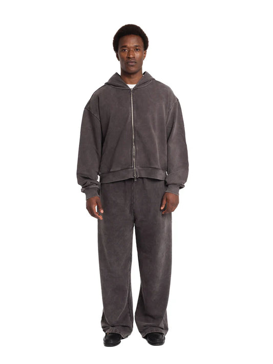 Colour Plane Acid Washed Zip-Up