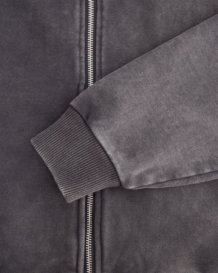 Colour Plane Acid Washed Zip-Up