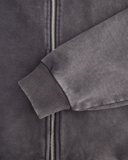 Colour Plane Acid Washed Zip-Up