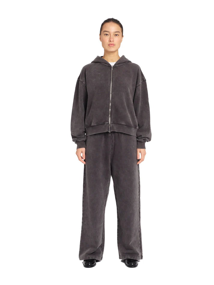 Colour Plane Acid Washed Zip-Up