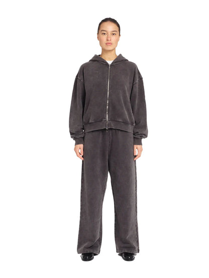 Colour Plane Acid Washed Zip-Up