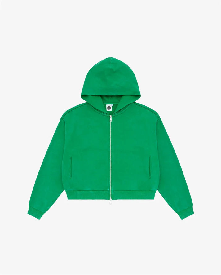 Colour Plane Acid Washed Zip-Up