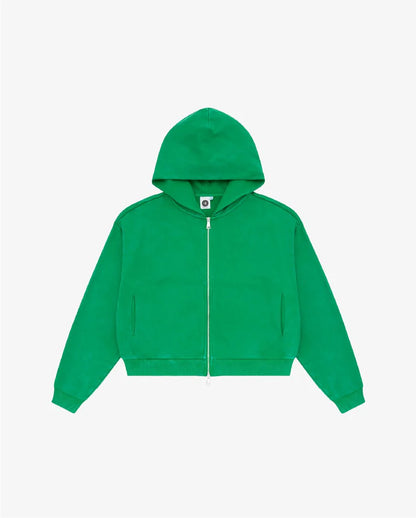 Colour Plane Acid Washed Zip-Up