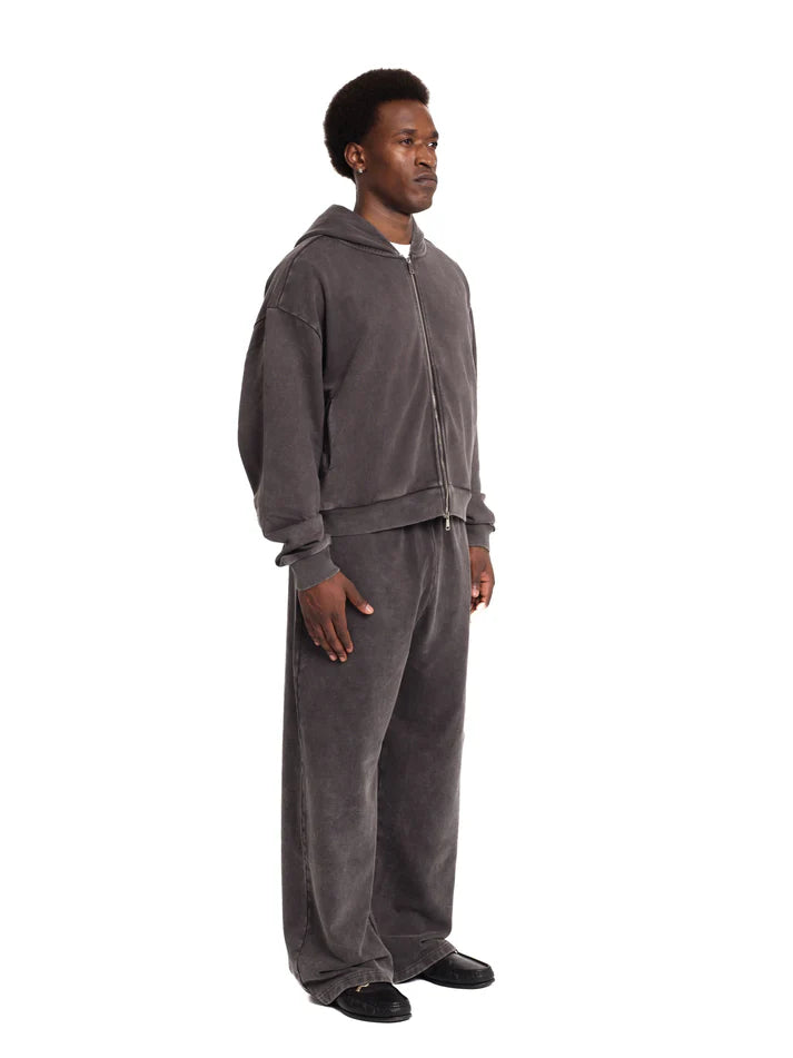 Colour Plane Acid Washed Zip-Up