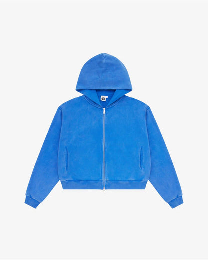 Colour Plane Acid Washed Zip-Up